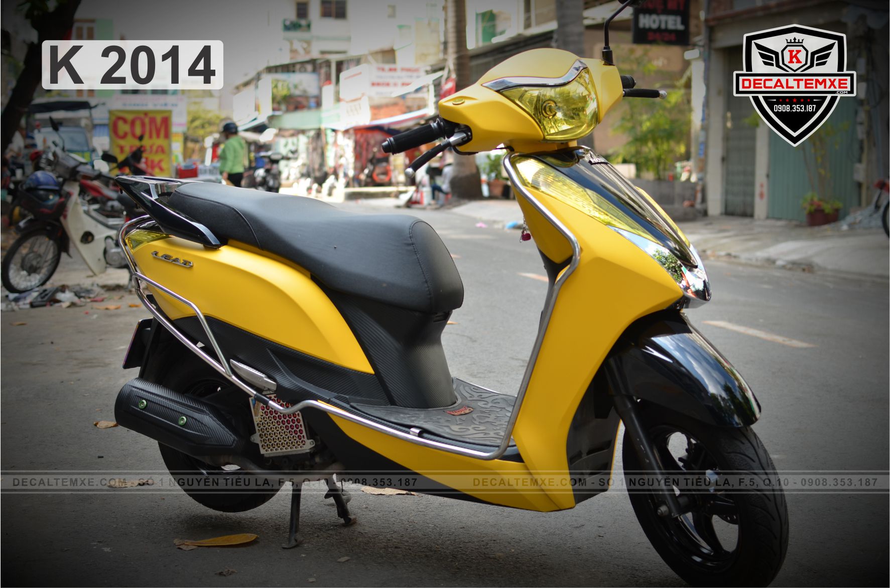 Bộ nhựa dàn áo Lead 125cc2013 Bản Cao cấp Có 4 màu Vàng nhạtXanh  tímĐenTrắng  chinhhangvn