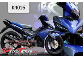 Tem Exciter 2012 phối đen xanh dương