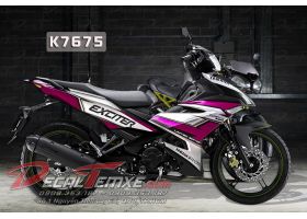 Tem Exciter 150 trắng hồng