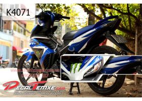 Tem Exciter 2012 Monster trắng xanh đen