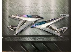 Ốp gác chân sau Airblade 2014 mạ Chrome 