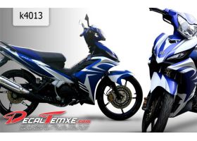 Tem Exciter 2012 phối trắng xanh dương