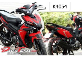 Tem Exciter 2012 phối đen đỏ xám