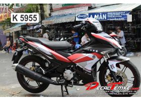 Tem Exciter 150 Đỏ Đen Trắng