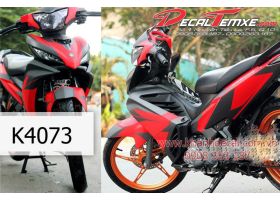 Tem Exciter 2012 phối xám đỏ