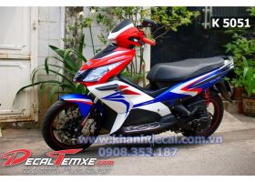 Tem Airblade 2010 Xanh Trắng Đỏ