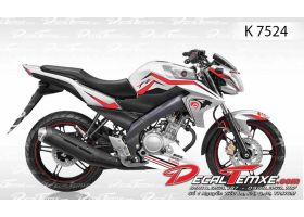 Tem FZ 150i Hoa văn đỏ đen