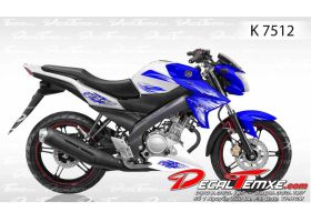 Tem FZ 150i lửa xanh trắng