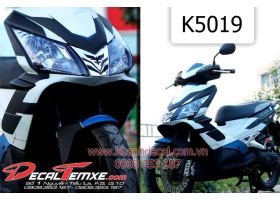 Tem Airblade 2010 đen trắng xanh