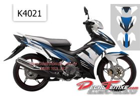 Tem Exciter 2012 phối trắng xanh đen