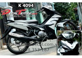 Tem Exciter 2012 phối trắng đen