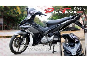 Tem Exciter 2012 phối xám đen trắng