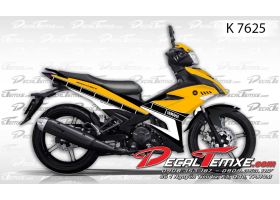 Tem Exciter 150 vàng trắng đen