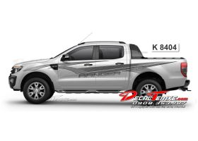 Tem Ford Ranger xám trắng