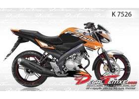 Tem FZ 150i phối màu cam trắng đen