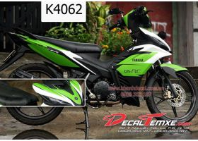 Tem Exciter phối xanh lá đen trắng