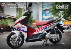 Tem Airblade 2011 phối xanh đỏ