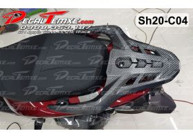 Ốp cản sau Sh 2020 sơn carbon