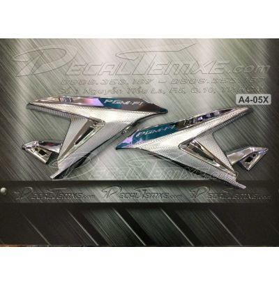Ốp gác chân sau Airblade 2014 mạ Chrome 