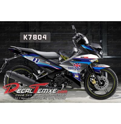 Tem Exciter 150 cờ Anh