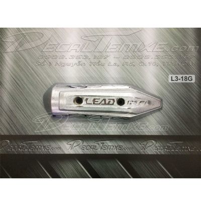 Miếng che pô Lead 2013 bằng Gang mạ Chrome