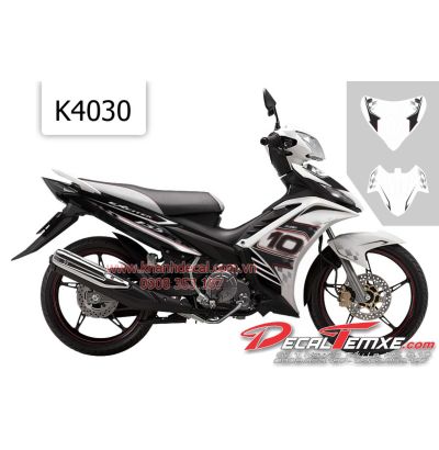 Tem Exciter 2012 số 10 đen trắng