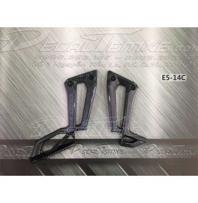 Ốp gác chân sau Exciter 150 sơn carbon