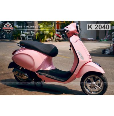 Vespa Primavera wrap hồng ngọc trai