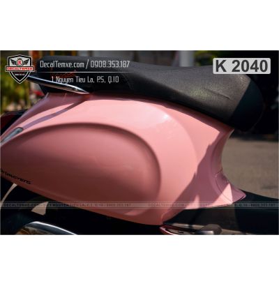 Vespa Primavera wrap hồng ngọc trai