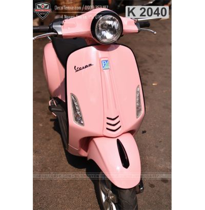 Vespa Primavera wrap hồng ngọc trai