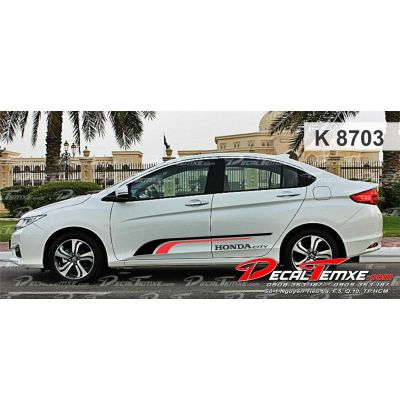 Tem City sọc đơn giản
