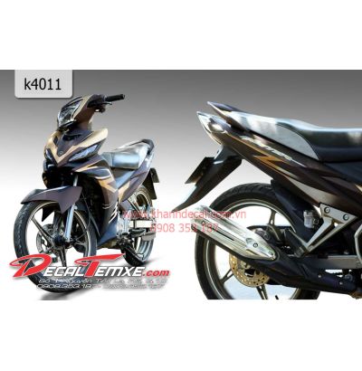 Tem Exciter 2012 phối đen nâu đồng