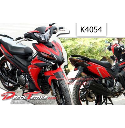 Tem Exciter 2012 phối đen đỏ xám