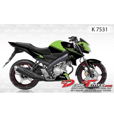 Tem FZ 150i Đen Xanh Kawa