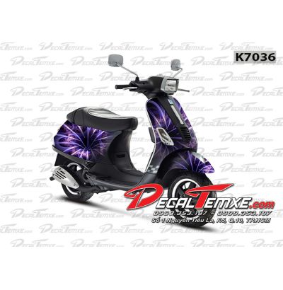 Tem Vespa Họa Tiết 3D 2