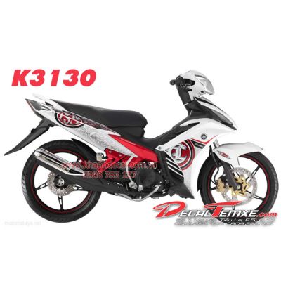 Tem Exciter 2012 LC135 trắng đỏ
