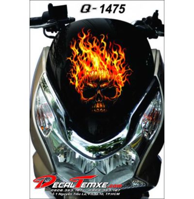 Tem Mặt Nạ PCX Skull