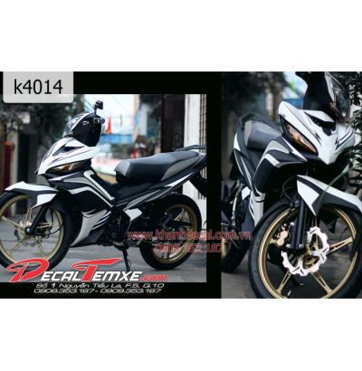Tem Exciter 2012 phối đen trắng