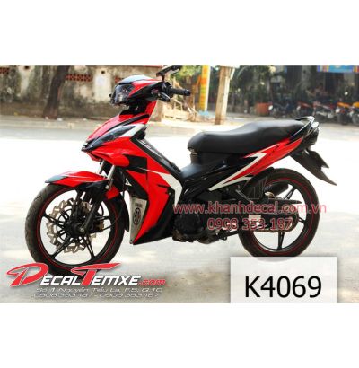 Tem Exciter 2010 phối màu đỏ đen trắng