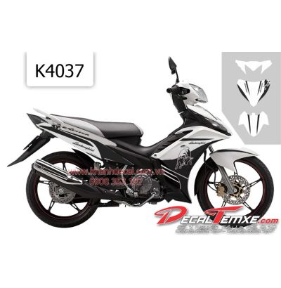 Tem Exciter 2012 Lamborghini trắng đen