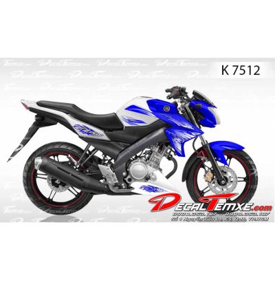 Tem FZ 150i lửa xanh trắng