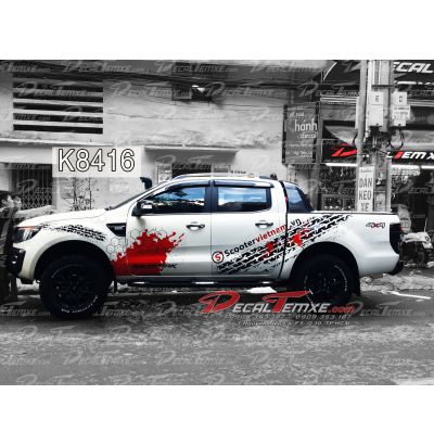 Tem Ford Ranger vệt bánh xe