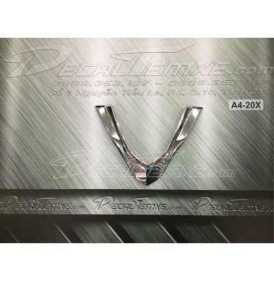 Ốp viền mặt nạ trên Airblade 2014 mạ Chrome