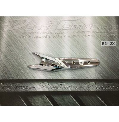 Ốp che cổ pô Exciter 2012 mạ Chrome
