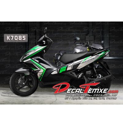 Tem Airblade 2014 xanh lá xám đen