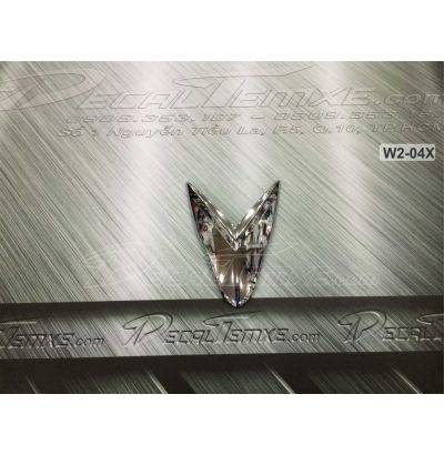 Ốp mặt nạ nhỏ Wave RSX 2012 mạ chrome