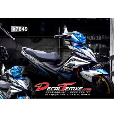 Tem Exciter 2012 Petronas xanh bạc