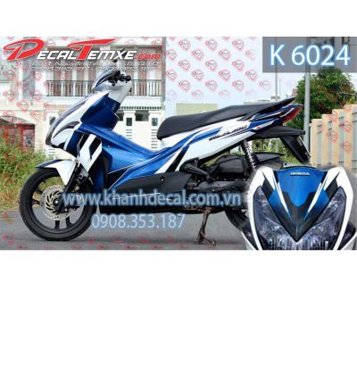 Tem AirBlade 2011 Trắng Xanh