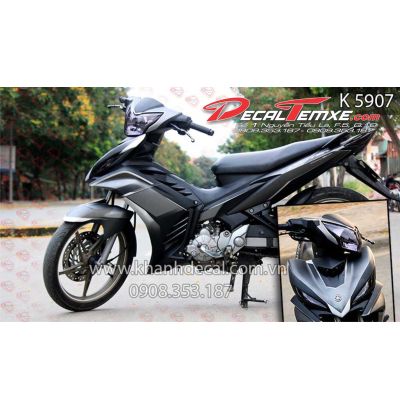 Tem Exciter 2012 phối xám đen trắng