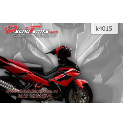 Tem Exciter 2012 phối đỏ đen trắng 